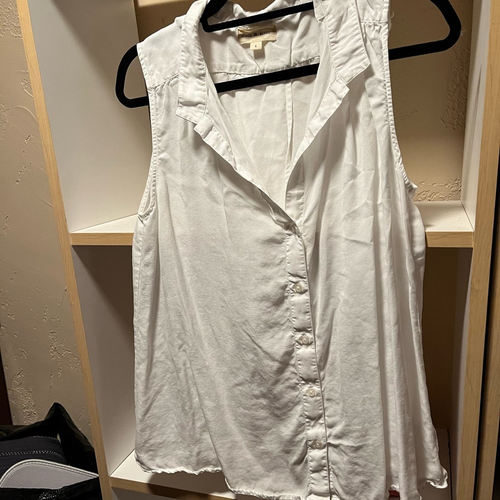 100% white cotton shirt